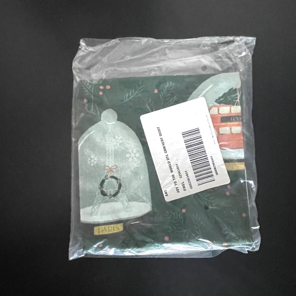 NWT Joy To The World Holiday Snow Globe Dish Towel from Anthropologie - Picture 6 of 6